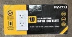 Faith 20-AMP 125-VOLT Gfci Outlet, Self-test Gfi Receptacle (10PK). Fixed Price $84.99.