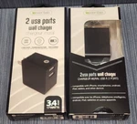 Lot Of X Iessentials IEN-AC32A-BK 3.4-AMP Dual Usb Wall Charger. Fixed Price $19.99.