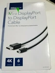 Insignia- 6' Mini Displayport To Cable Black. Fixed Price $10.00.