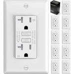 Electeck 10 Pack Gfci Outlet 20 Amp, Outdoor Weather Resistant (wr), Ultra Sl.... Fixed Price $97.28.
