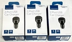 Lot Of (3) Insignia - 24 Vehicle Charger With Usb Ports Black. Fixed Price $13.88.