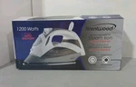 Brentwood Steam Iron With Auto Shut-off White. Fixed Price $27.99.