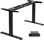 Electric Adjustable Standing Desk Frame - Dual Motor, 225 Lbs Capacity, Black. Fixed Price $333.99.