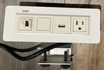 Byrne Desk Edge Mount Distribution Power Supply Strip Usb Outlet Phone Plug. Fixed Price $29.99.