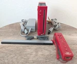 Nintendo Wii Red RVL-001(USA) Console Bundle With Remote Cords, Sensor Bar. Fixed Price $76.75.