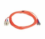 Monoprice 5M St/sc Multi-mode Duplex Orange Fiber Optic Connector Cord Qty 2. Fixed Price $33.20.