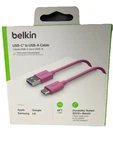 Belkin F2CU032BT06-USB 2.0 Supported Usb-c To Usb-a Cable (1.8M / 6FT) Pink New. Fixed Price $14.75.
