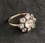 Antique Georgian Finger Ring Of Gold And Paste Circa 1780 18TH C.. Fixed Price $1100.00.