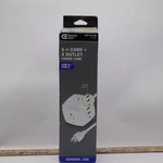 Commercial Electric 3-OUTLET 3-USB Cube. Fixed Price $7.19.