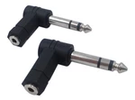 Cerrxian Right Angle 1/4 To 1/8 Female Adapter, 90 Degree 6.35MM Black. Fixed Price $11.65.