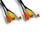 Kentek 50 Ft 3 Rca Composite Av Audio/video For Pc Tv Camcorder Vcr Dvd Dvr. Fixed Price $19.60.