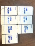 Lot Of 7 Boxes Elegrp Wall Outlet Dual High Speed 4.0 Amp Usb Ports New. Fixed Price $55.00.
