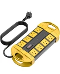Cccei Outdoor Power Strip Weatherproof With 8 Plug, Waterproof Extension Cord.... Fixed Price $17.99.