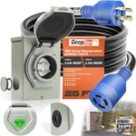 Geepkeypro Generac 25FT Generator Cord Amp 125/250 Volt 7500 Watts L14-30P. Fixed Price $178.86.
