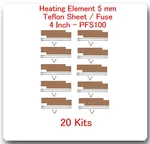 Replacement Heating Elements 5 Mm +20 Ptfi Sheet For Impulse Sealer 4" PF100. Fixed Price $52.24.