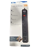 Eaton TLP610DB 6-OUTLET Surge Protector 5-15R 1200 J 10FT 3M Braided Cord Black. Fixed Price $19.99.