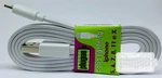 Plugue Apple Mfi Certified Flat Lightning Charge/sync Cable, 3FT White. Fixed Price $9.99.