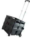 Elama Heavy-duty Lightweight Easy Folding Rolling Cart Carry All Lid Wheels. Fixed Price $56.11.