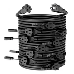 Yodotek Black 50FT 16 Gauge Indoor/outdoor Power Extension Cord,multipl.... Fixed Price $81.92.