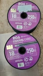 (2-PACK) 250-FT Roll, 18AWG, RG6 Black Coaxial Cable Southwire. Fixed Price $59.97.