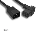 Kentek 10 Ft 12 Awg Ac Power Cord Angled C19 To C20 20A/250V Sjt Server. Fixed Price $38.38.