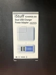 Istuff Dual Usb Charger Power Adapter. ICHARGE-235. 2.1 Amp. Fixed Price $10.00.