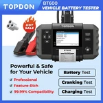 Topdon BT600 Battery Tester 12/24V Charging System Built-in Thermal Printer. Fixed Price $139.99.