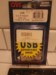 Qvs Usb High-speed Type Male-b Female Adapter #CC2209-MF Oem Ships Free!. Fixed Price $8.97.