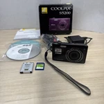 Nikon Black Coolpix S5200 16MP 6X Optical Zoom Digital Camera Complete Bundle. Fixed Price $174.90.