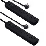 Amazon Basics 6-OUTLET Surge Protector Strip 600 Joule 2FT Cord Black 2-PACK. Fixed Price $11.99.