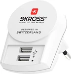 Skross - European Pin Charger With Usb 2.4 Ports For Charging Phones .... Fixed Price $44.29.