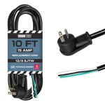 Iron Forge Cable 10FT Gauge 15A Power Cord 12/3 Heavy Duty Black Nema 5-15P. Fixed Price $76.13.