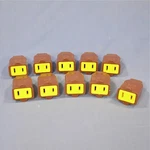 10 Cooper Brown Connector Cord Ends 15A 125V Non-grounding Nema 1-15R SA155B. Fixed Price $21.99.