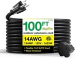 Go Green Power Inc. GG13800BK 14/3 Sjtw Outdoor Extension Cord Black 100 Ft. Fixed Price $64.62.