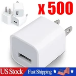 White 1A Usb Power Adapter Ac Home Wall Charger Plug For Iphone 5 6 7 8 Lot. Fixed Price $337.42.