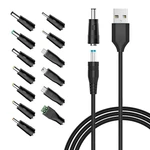 Powseed 5V Universal Dc Power Cable, Usb To Charging Cord With 13PCS Adapter. Fixed Price $17.97.