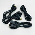 Volex 1725010B1 Mains Power Cord Nema 5-15P 1EC, 7.5FT, 10A Black Lot Of 4. Fixed Price $13.95.