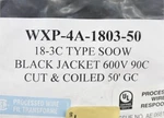 Carol Soow WXP-4A-1803 50' Multi-conductor Black Cable, Str, 18/3C. Fixed Price $198.26.