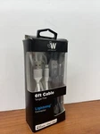 Just Wireless Lightning Cable For Apple 6FT Black And White- 2 Piece. Fixed Price $9.99.