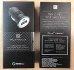 Platinum Quick Car Charger Black Qualcomm Qc 2.0. Fixed Price $7.15.