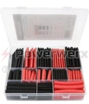 Powerwerx 198 Piece Assorted Heat Shrink Tubing Kit, Red & Black, 1" To 1/8". Fixed Price $19.95.