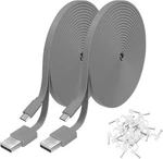 Pack 20FT Power Extension Cable Compatible With Wyze Cam Grey. Fixed Price $20.41.