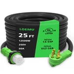 Loemu 50 Amp Generator Cord Twist Lock 25FT Heavy Duty 6/38/1 Gauge. Fixed Price $153.13.