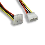 Kentek 8" 18 Awg Dc Power Cord Molex Pin LP4 5.25" To 90 Female. Fixed Price $9.99.