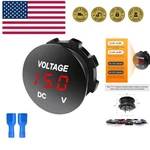 Mini Digital Display Led Voltage Meter Gauge With Round Panel, Waterproof Bat.... Fixed Price $13.99.