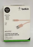 Belkin Mixit 4FT Lightning To Usb Cable (apple Mfi-certified) Rose Gold. Fixed Price $14.99.