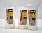 Lot Of 3 Packs Gardner Bender Self Locking Nylon Natural Cable Ties Assorted. Fixed Price $30.09.
