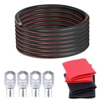 1/0 Gauge Car Battery Cable Black Feet With M10, M12 Sc Lugs- Truck, Tra.... Fixed Price $53.47.