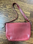 Vintage Y2K 100% Authentic Coach Red Leather Demi Legacy Mini Bag - Euc. Fixed Price $64.99.