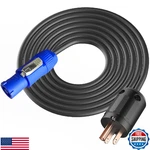 12AWG Powercon Cable, Nema 5-15P Connector, Ac 20A 3 Pin. Fixed Price $54.24.